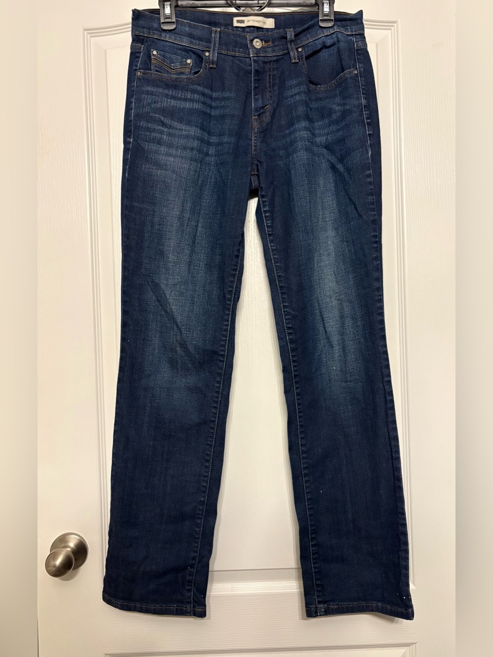 Levis 505 Straight Leg Straight Leg Jeans Blue Waist 28 Length 32